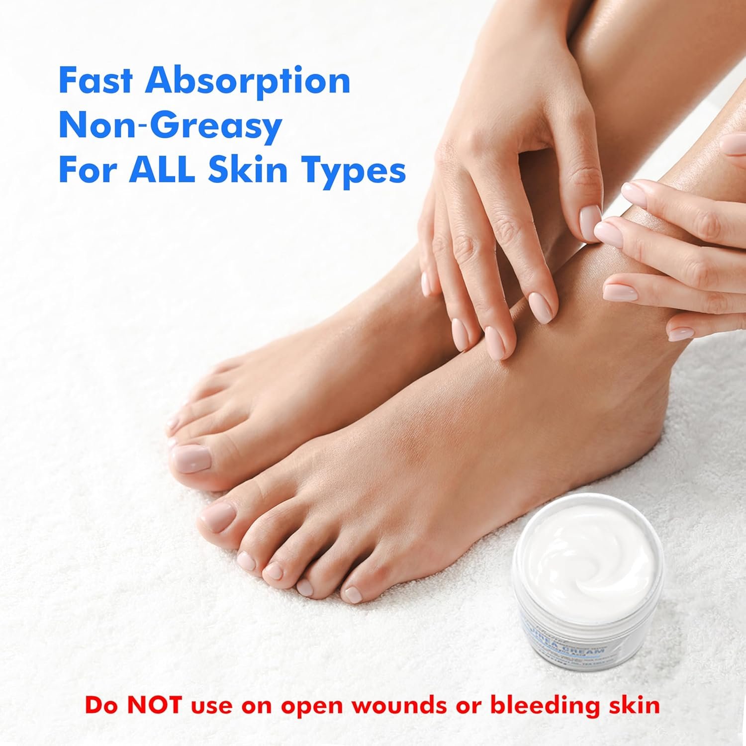Ebanel Urea Cream Foot Cream for Dry Cracked Heels Feet Knees Elbows Hands, Foot Dead Skin Cuticle - Image 3