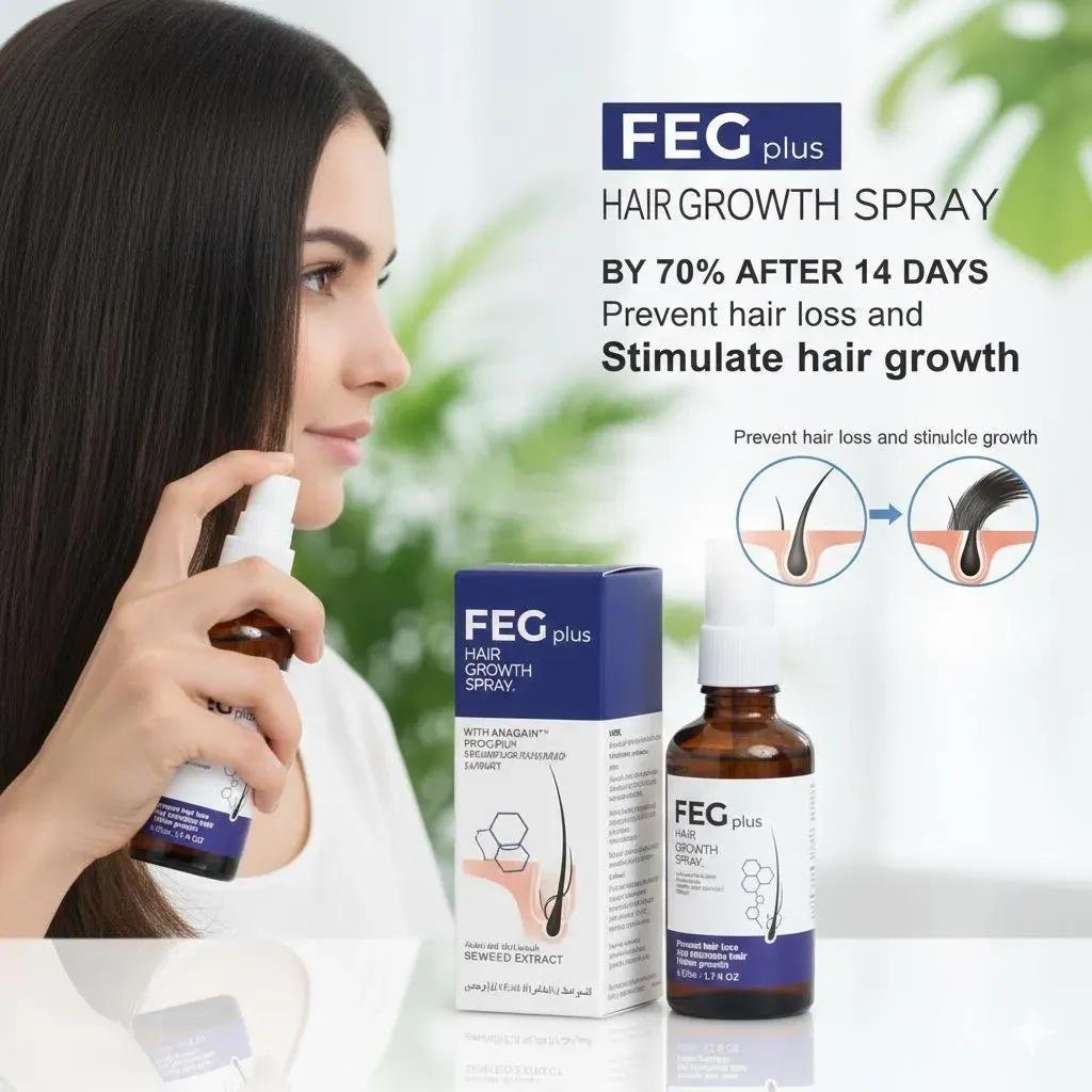FEG Plus Hair Growth Spray 30ml for All Hair Types - Image 6
