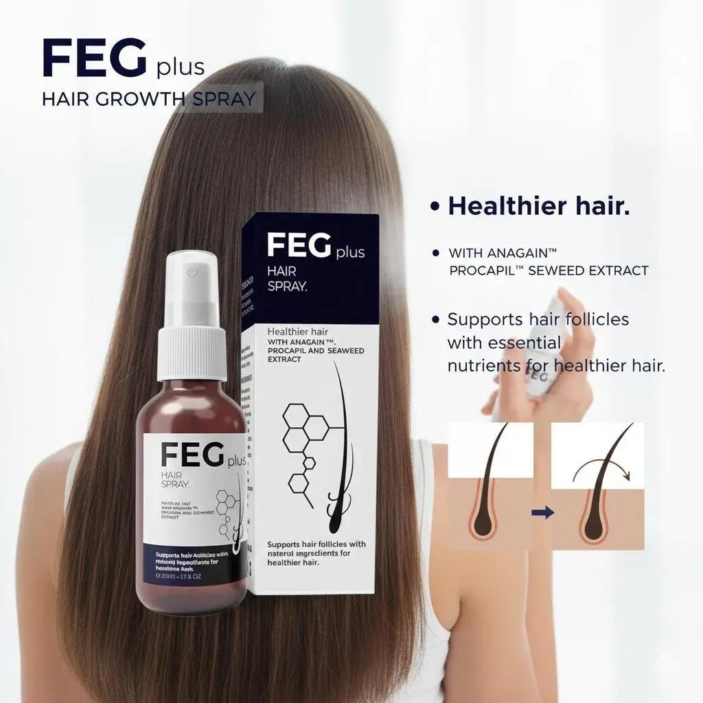 FEG Plus Hair Growth Spray 30ml for All Hair Types - Image 4